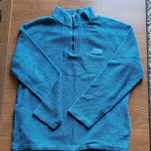 Weird Fish Men's Blue 1/4 Zip Textured Pullover